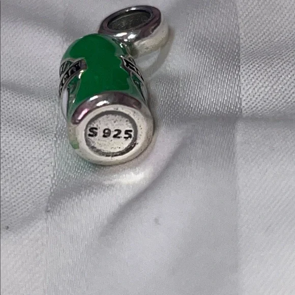 Pandora Sterling Silver 925 Heineken Beer Can Green Charm Pendant - Picture 5 of 6
